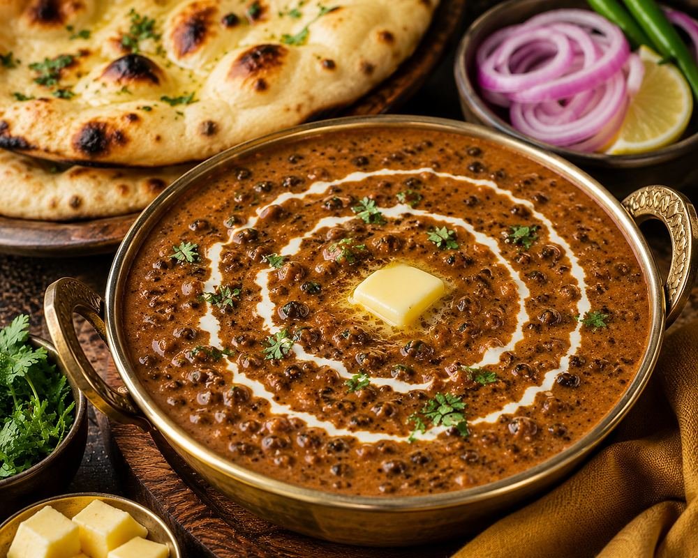 Dal makhani kadhai with naan at Apna Dhaba Desi Dhaba Lucknow