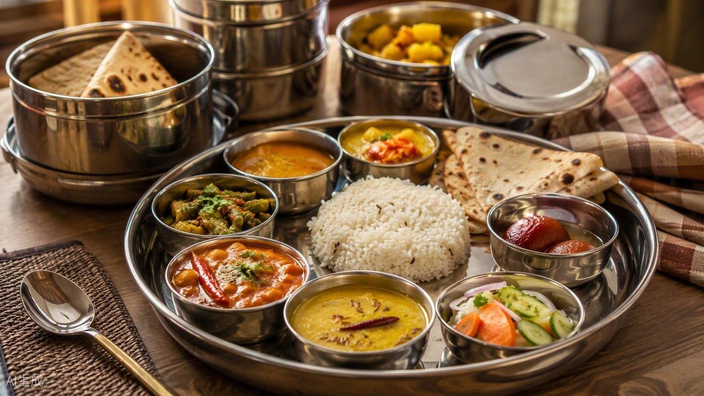 Didi's home-style thali and branded tiffin boxes — home food in Gomti Nagar Lucknow