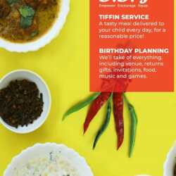 Didi's tiffin service flyer, Gomti Nagar