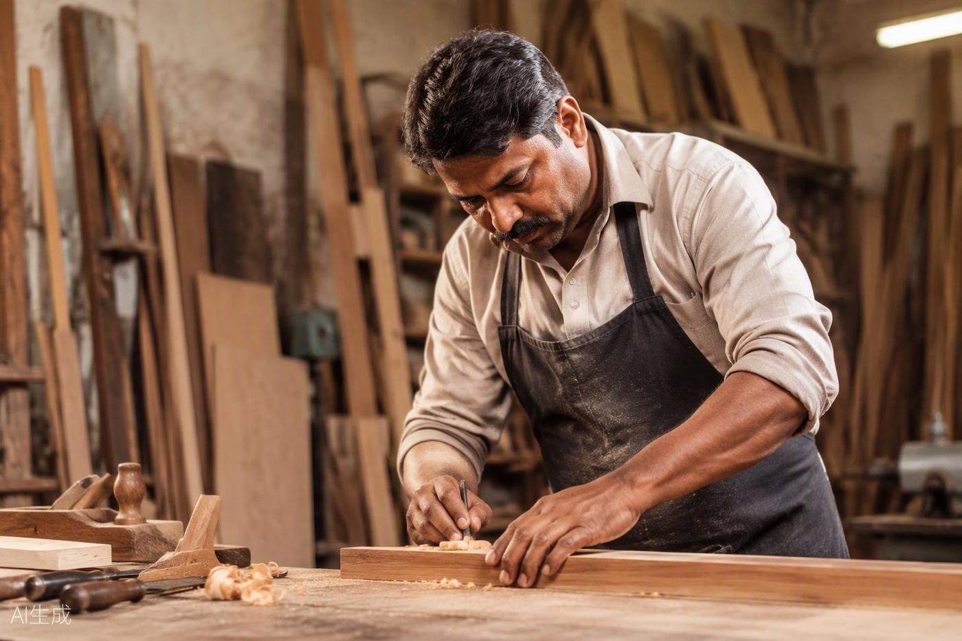 Hand-carved wooden wardrobe — Lucknow Furniture, Indira Nagar, Lucknow