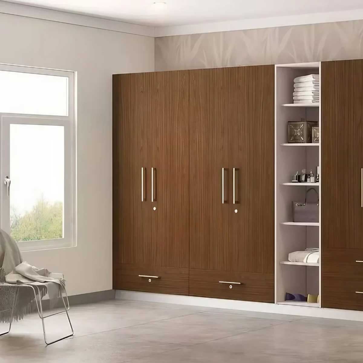 Modern wardrobe in a customer bedroom — Lucknow Furniture, Indira Nagar, Lucknow