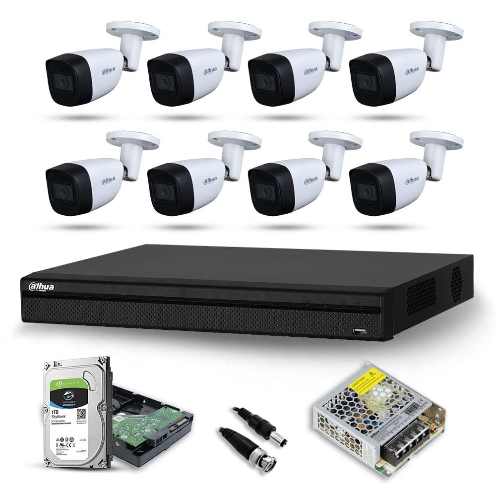 Dahua 8-camera DVR combo set — 8-camera commercial kit in Indira Nagar, Lucknow
