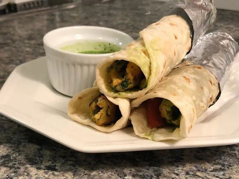 Seekh kebab rumali rolls, Mughlai restaurant in Chowk Lucknow