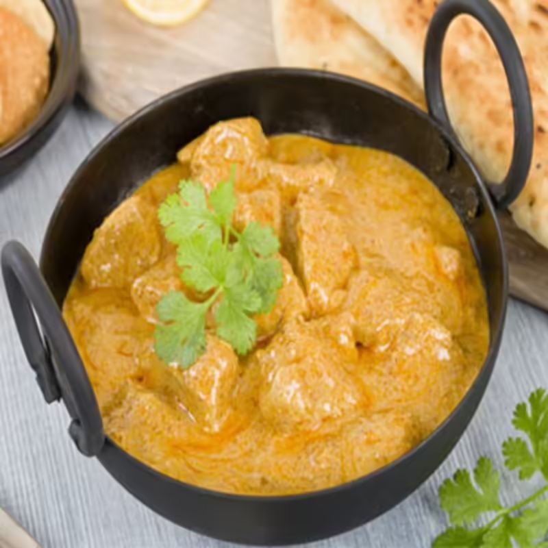 Chicken korma in kadhai, Mughlai restaurant Chowk Lucknow